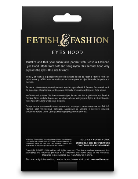 FETISH & FASHION EYES HOOD WHITE