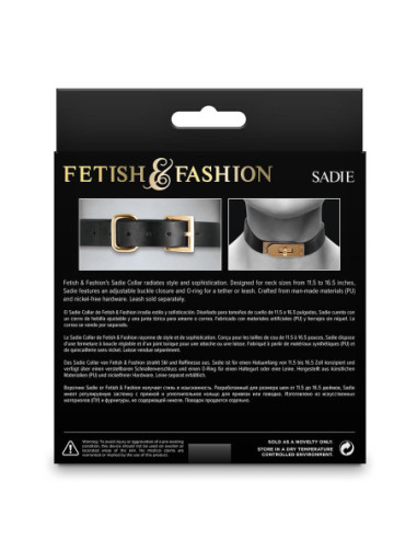 FETISH & FASHION SADIE COLLAR BLACK