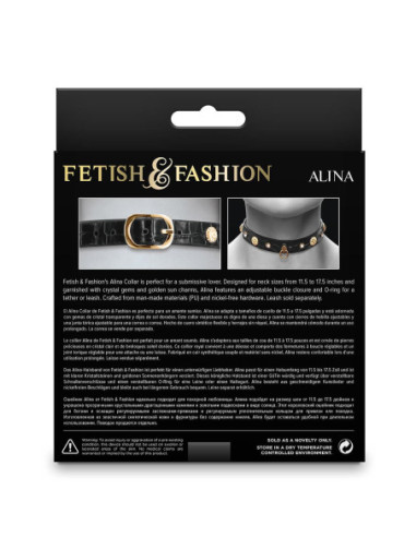 FETISH & FASHION ALINA COLLAR BLACK