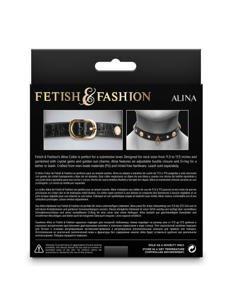 FETISH & FASHION ALINA COLLAR BLACK