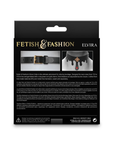FETISH & FASHION ELVIRA COLLAR BLACK