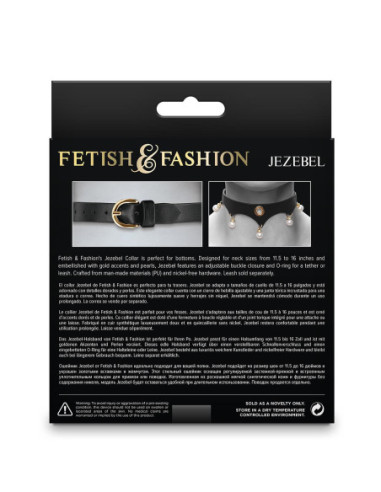 FETISH & FASHION JEZEBEL COLLAR BLACK