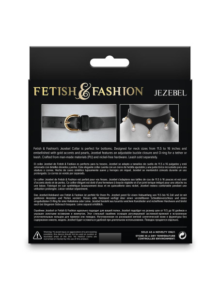 FETISH & FASHION JEZEBEL COLLAR BLACK