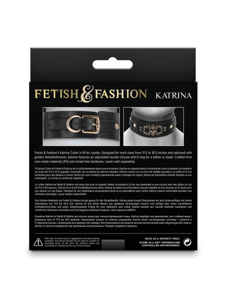 FETISH & FASHION KATRINA COLLAR BLACK