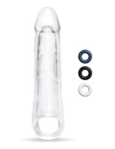SIZE UP CLEAR VIEW PENIS EXTENDER WITH BALL LOOP EXTRA GIRTHY