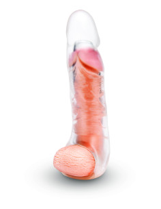 SIZE UP CLEAR VIEW PENIS EXTENDER WITH BALL LOOP EXTRA GIRTHY 2