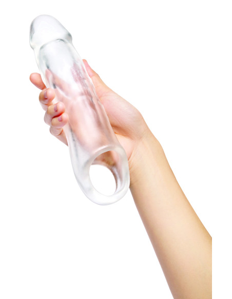 SIZE UP CLEAR VIEW PENIS EXTENDER WITH BALL LOOP EXTRA GIRTHY