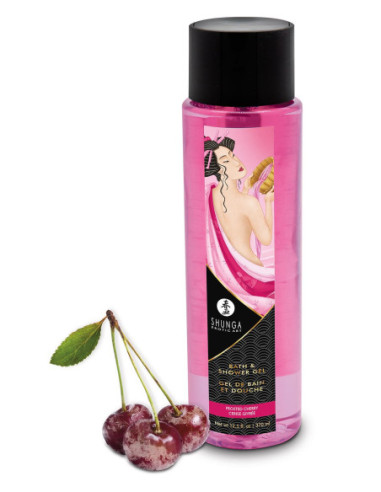 SHUNGA KISSABLE BATH AND SHOWER GEL FROSTED CHERRY 370 ML