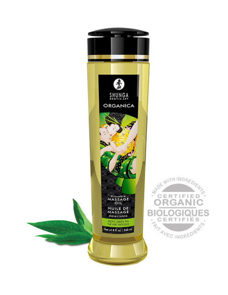 ORGANICA MASSAGE OIL GREEN TEA 240 ML