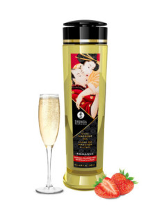 EROTIC MASSAGE OIL ROMANCE STRAWB. WINE 240ML