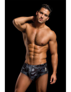 ENVY CAMO TRUNKS WITH DOG TAG BLACK, S/M