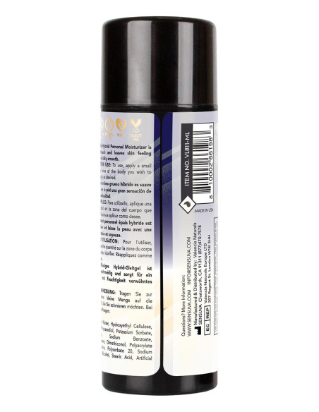SENSUVA ULTRA THICK HYBRID PERSONAL MOISTURIZER ANAL HIGH PH FORMULA ORIGINAL UNFLAVORED 100ML