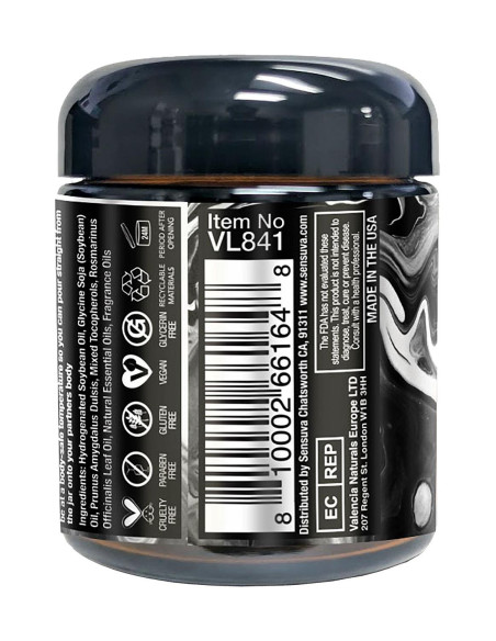 SENSUVA HERO DARK TEMPTATION LUXURY MASSAGE CANDLE OCEAN AND FOREST