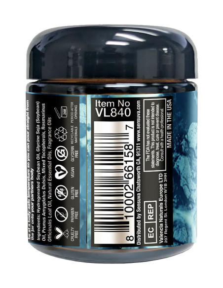 SENSUVA LIT SWEET TEMPTATION LUXURY MASSAGE CANDLE VANILLA, SUGAR AND SWEET PEA