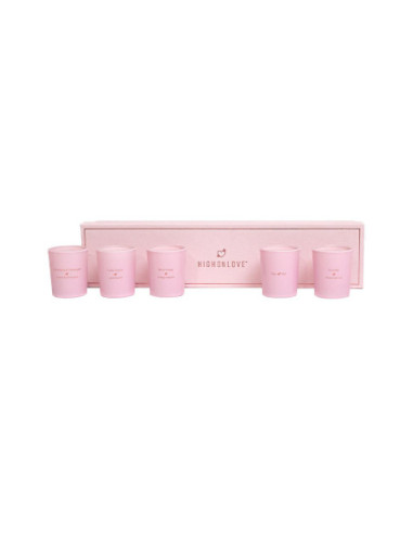 HIGH ON LOVE MINI SENSUAL MASSAGE CANDLES COLLECTION 5 X 35G