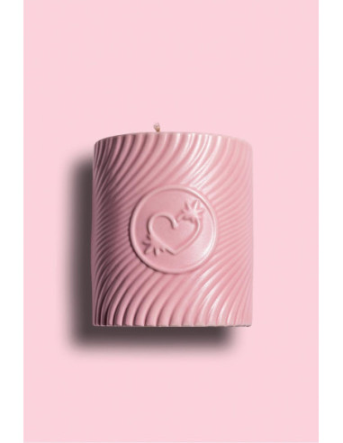HIGH ON LOVE PINK MASSAGE CANDLE STRAWBERRIES AND CHAMPAGNE 220ML