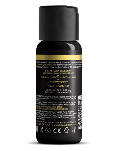 WICKED SENSUAL MASSAGE OIL VANILLA SUGARCANE 120ML