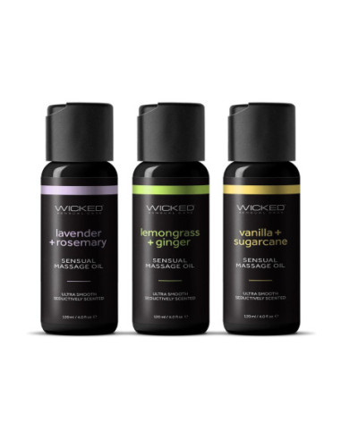 WICKED SENSUAL MASSAGE OIL LAVENDER ROSEMARY 120ML