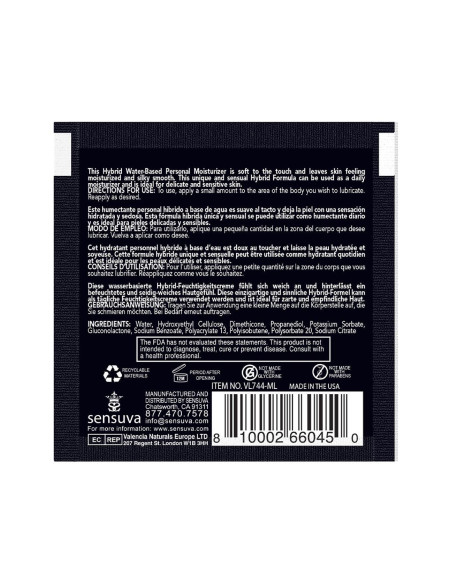 SENSUVA HYBRID PERSONAL MOISTURIZER CARAMEL APPLE 6 ML