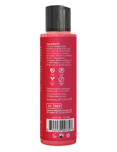 SENSUVA SIZZLE LIPS WARMING GEL STRAWBERRY 125ML