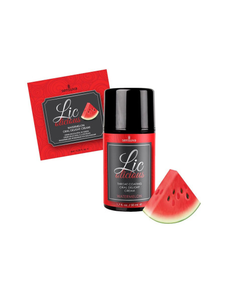 SENSUVA LIC-O-LICIOUS ORAL DELIGHT CREAM WATERMELON 50ML