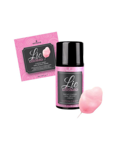 SENSUVA LIC-O-LICIOUS ORAL DELIGHT CREAM COTTON CANDY 50ML