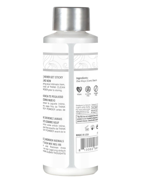 SENSUVA THINK CLEAN THOUGHTS TOY POWDER 56GR