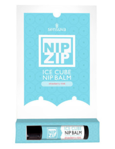 SENSUVA NIP ZIP ICE CUBE NIPPLE BALM STRAWBERRY MINT