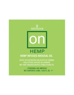 SENSUVA ON HEMP AROUSAL OIL 75 PIECE SINGLE USE AMPOULE TUB
