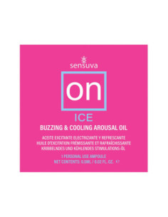 SENSUVA ON ICE AROUSAL OIL 75 PIECE SINGLE USE AMPOULE TUB