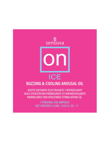 SENSUVA ON ICE AROUSAL OIL 75 PIECE SINGLE USE AMPOULE TUB
