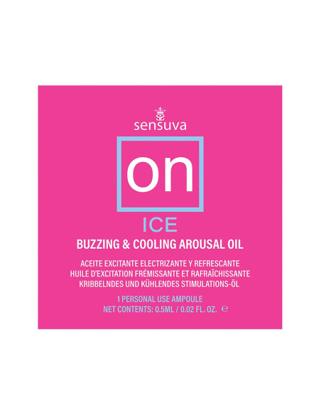 SENSUVA ON ICE AROUSAL OIL 75 PIECE SINGLE USE AMPOULE TUB