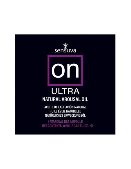 SENSUVA ON ULTRA AROUSAL OIL 75 PIECE SINGLE USE TUB