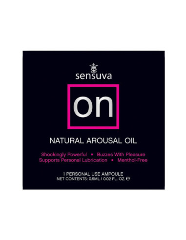 SENSUVA ON ORIGINAL AROUSAL OIL AMPOULE PACKET