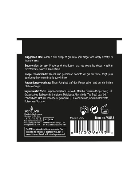 SENSUVA TUSH TINGLE ANAL STIMULATION GEL 6 ML