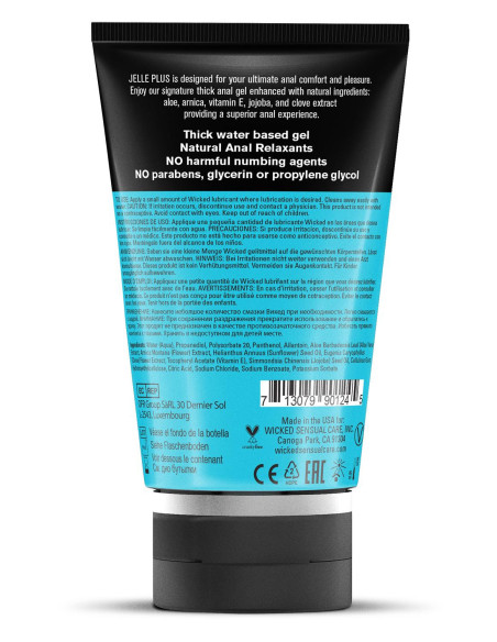 WICKED JELLE PLUS ANAL RELAX LUBRICANT 120ML