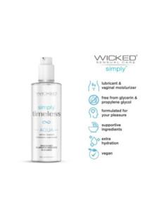 WICKED SIMPLY TIMELESS AQUA LUBRICANT 120ML 2