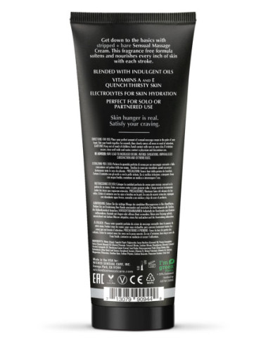 WICKED SENSUAL MASSAGE CREAM 120ML STRIPPED AND BARE UNSCENTED