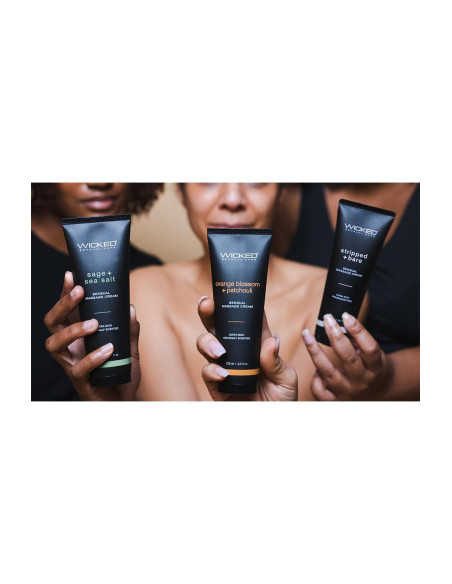 WICKED SENSUAL MASSAGE CREAM 120ML SAGE AND SEASALT SCENTED