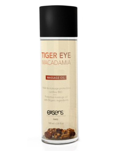 EXSENS ORGANIC MASSAGE OIL TIGER EYE MACADAMIA  100ML