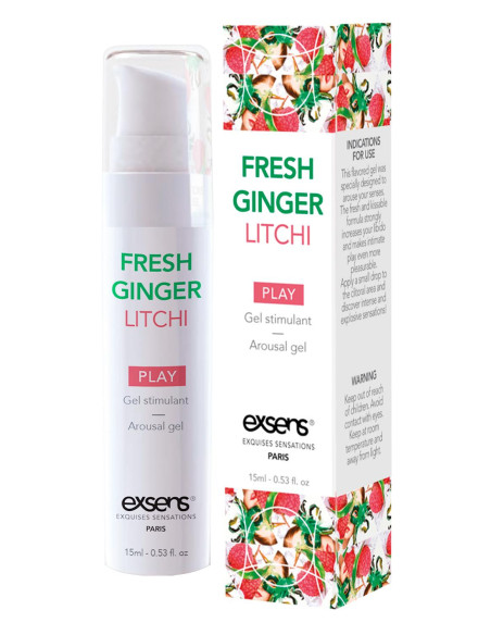 EXSENS AROUSAL GEL FRESH GINGER LITCHI 15ML