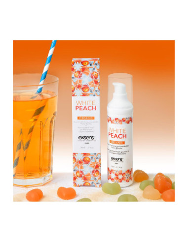 EXSENS WARMING MASSAGE OIL WHITE PEACH ORGANIC 50ML