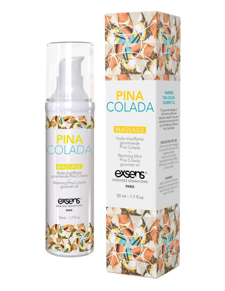 EXSENS WARMING MASSAGE OIL PINA COLADA 50ML