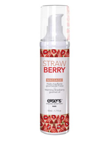 EXSENS WARMING MASSAGE OIL STRAWBERRY  50ML