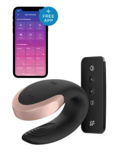 SATISFYER DOUBLE LOVE CONNECT APP BLACK