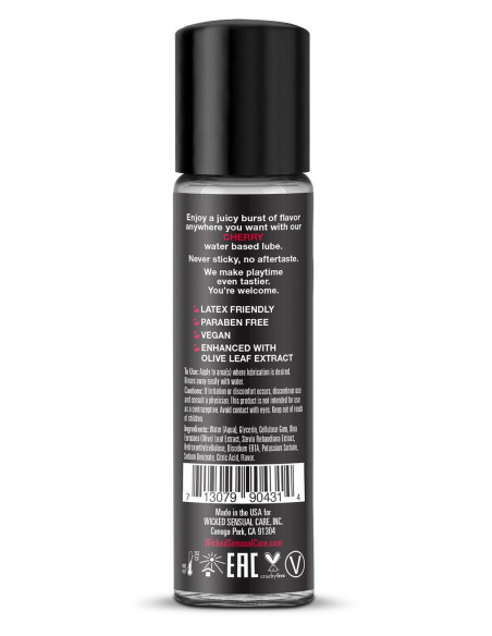 WICKED AQUA CHERRY FLAVORED LUBRICANT 30ML