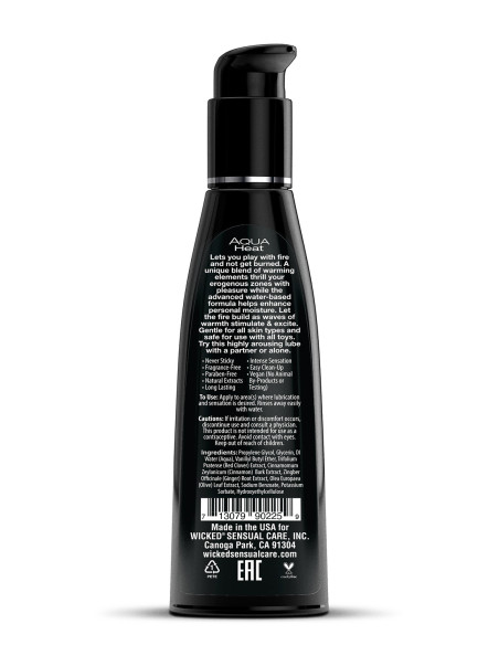 WICKED AQUA HEAT LUBRICANT 120ML