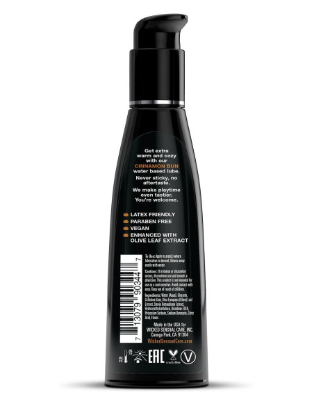 WICKED AQUA CINNAMON BUN FLAVORED LUBRICANT 120ML