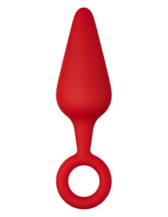 FORTO F-10 SILICONE PLUG W/ PULL RING LARGE RED