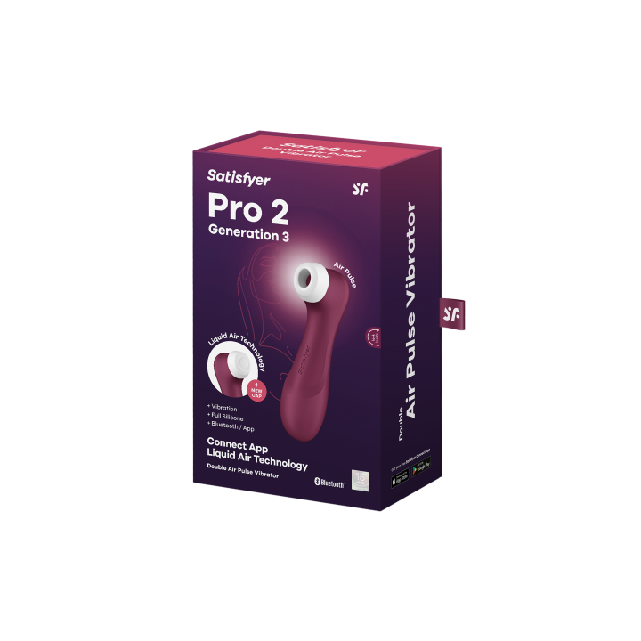 SATISFYER PRO 2 GENERATION 3
 CONNECT APP WINE RED
